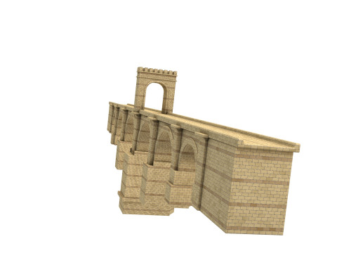 PUENTE DE ALCANTARA BRIDGE 3D Модель