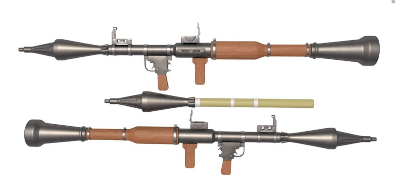 RPG-7 3D 모델 .c4d .max .obj .3ds .fbx .stl .blend 