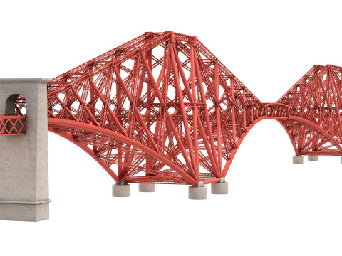 Forth Bridge 3D मॉडल