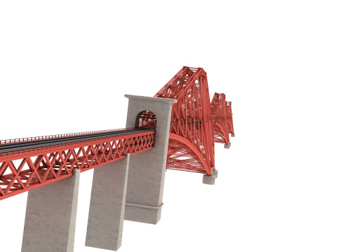 Forth Bridge 3D Model