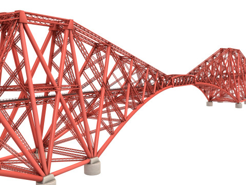 Forth Bridge 3D Model