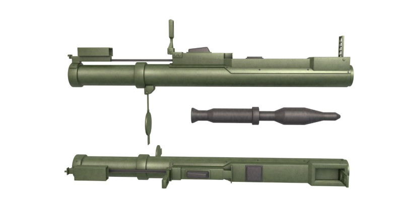 Incendiary Rocket Launcher Modelo 3D .c4d .max .obj .3ds .fbx .stl .blend 