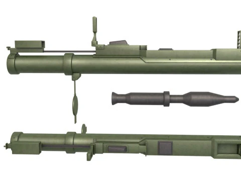 Brandgevaarlijke raketwerper 3D Model