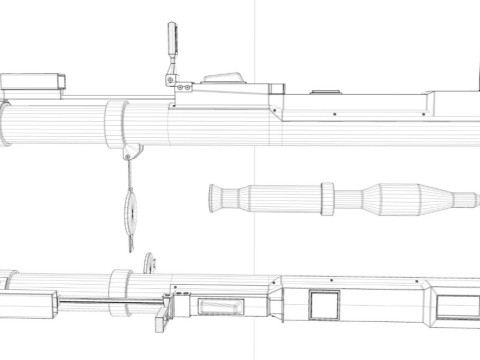 Incendiary Rocket Launcher Modelo 3D