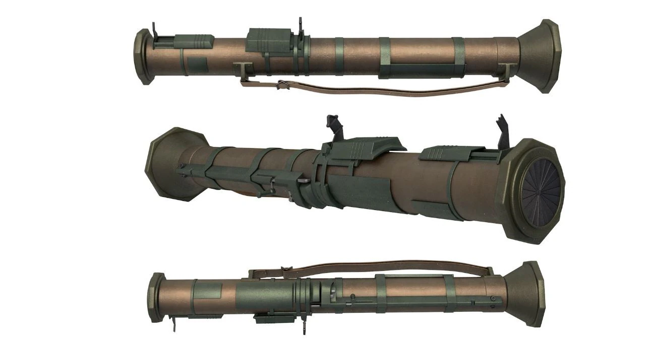 AT4 Airsoft Recoilless 3D Model .c4d .max .obj .3ds .fbx .stl .blend