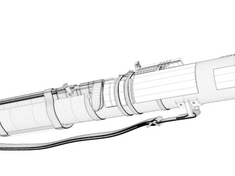 AT4 Airsoft Recoilless 3D Model