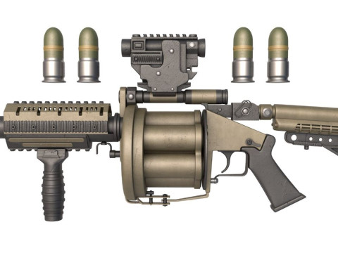 Grenade Launcher Milkor 3D Model