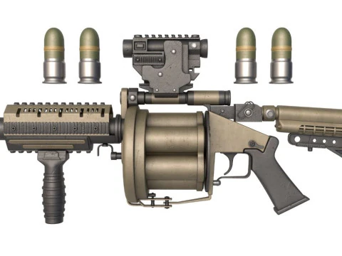 榴弹发射器米尔克 3D 模型
