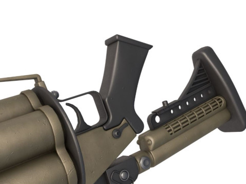 Grenade Launcher Milkor Modelo 3D