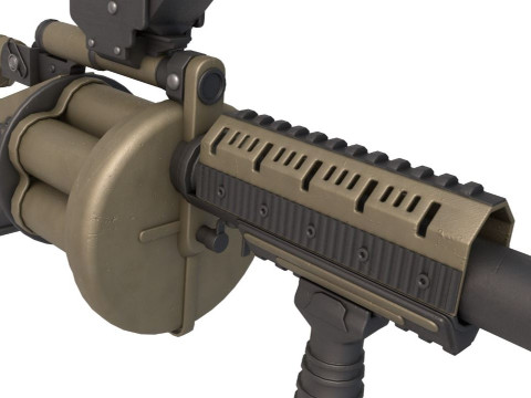 Grenade Launcher Milkor Modelo 3D