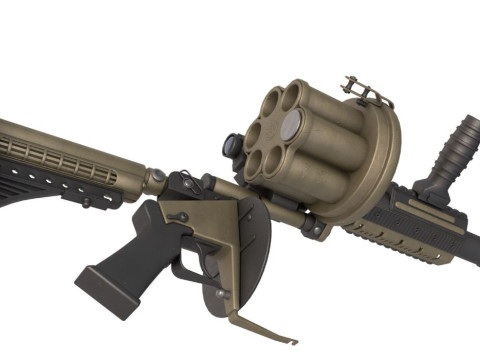 Grenade Launcher Milkor Modelo 3D