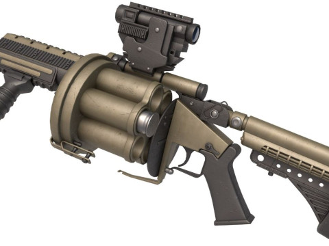 Grenade Launcher Milkor Modelo 3D
