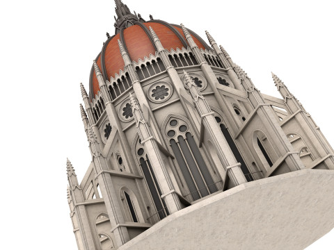 Hungarian Parliament Building 3D Model