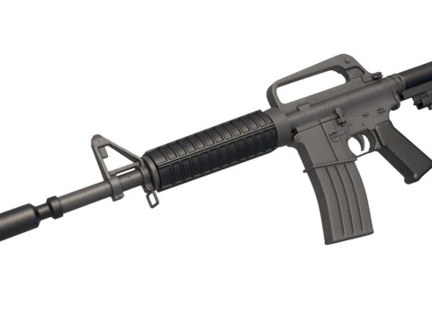 XM177 Carbine 3D Model