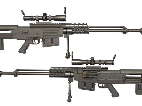 Rifle AS 50 3D Model