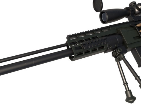 Rifle AS 50 3D Model