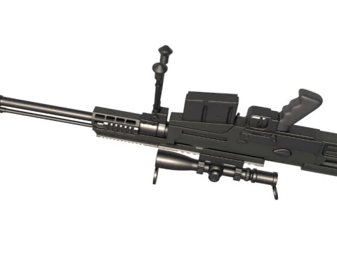 Rifle AS 50 3D Model