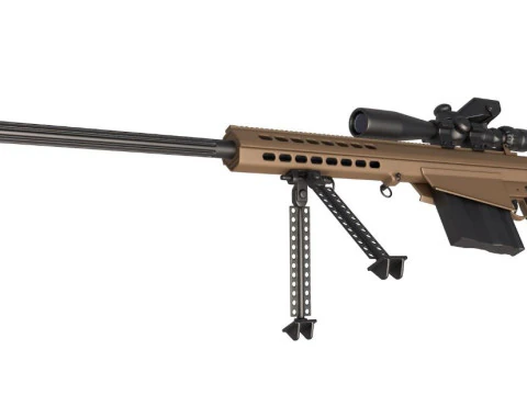 Barrett M107A1 Dust Sniper 3D Model