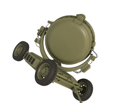 Antiaircraft Searchlights 3D Model