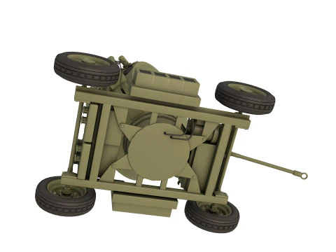 Antiaircraft Searchlights 3D Model
