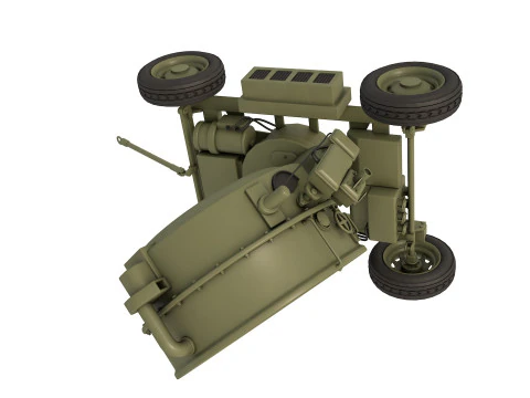 Antiaircraft Searchlights 3D Model