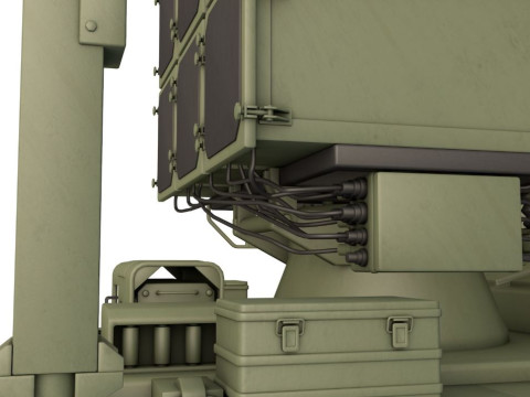 NASAMS air defense system intercepts 3Dモデル