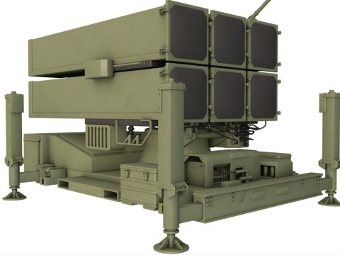 NASAMS air defense system intercepts 3Dモデル