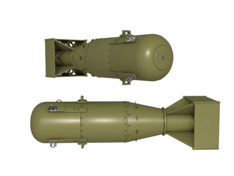 Little Boy Atomic Bomb Modello 3D