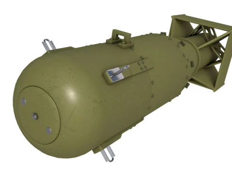 Little Boy Atomic Bomb 3D Model