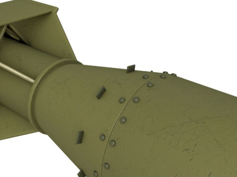 Little Boy Atomic Bomb Modelo 3D