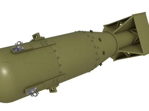 Little Boy Atomic Bomb Modelo 3D