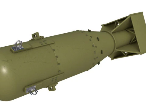 Little Boy Atomic Bomb 3D Model