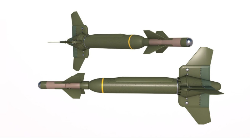 GBU-24B Paveway Modelo 3D .c4d .max .obj .3ds .fbx .stl .blend 