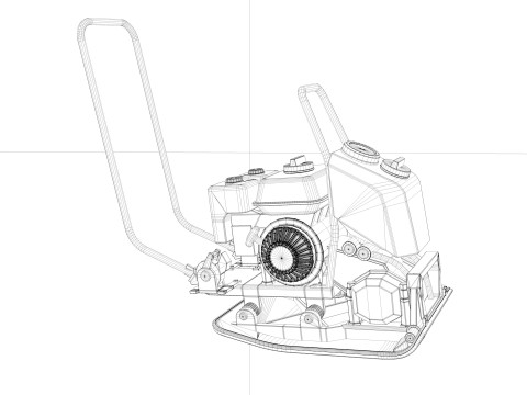 Vibratory Plate Compactor 3D मॉडल