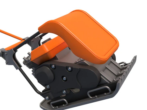 Vibratory Plate Compactor 3D Model