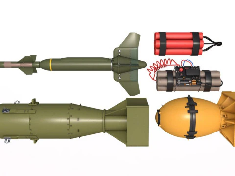 Bomba koleksiyonu 3D Model