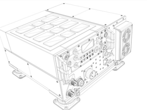 Tactical Radio Modello 3D