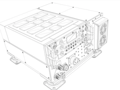 Tactical Radio 3D Model