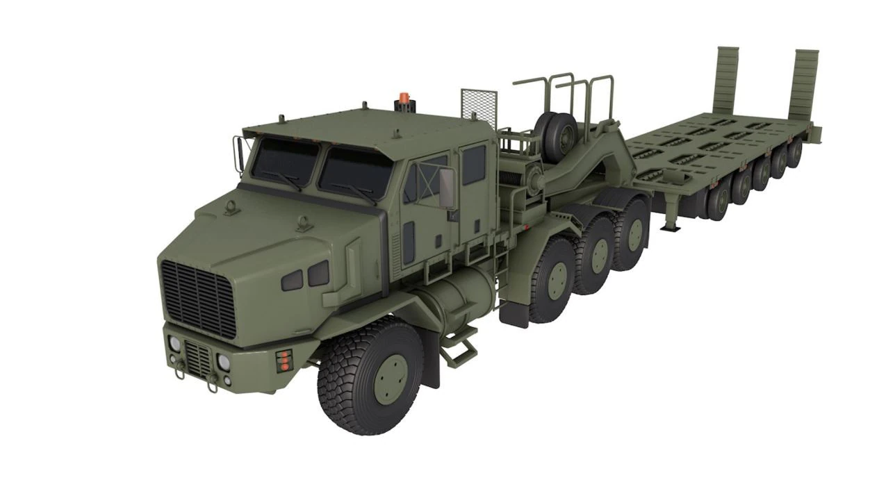 Oshkosh Defense to produce EHETS Enhanced Heavy 3D Model .c4d .max .obj .3ds .fbx .stl .blend 
