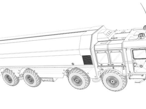 Russia coastal defence system K 300P 3D Model