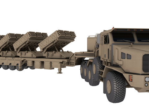 Jobaria Defense Systems Multiple Cradle Launcher 3D Модель