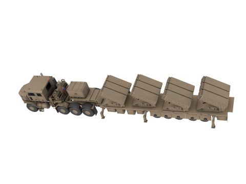 Jobaria Defense Systems Multiple Cradle Launcher 3D Модель