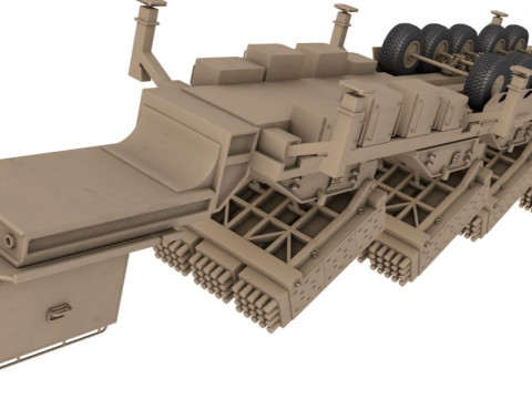 Jobaria Defense Systems Multiple Cradle Launcher 3D Модель