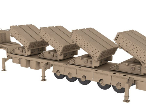 Jobaria Defense Systems Multiple Cradle Launcher 3D Модель