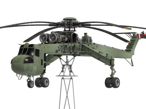 Heavy Lift Helicopter Sikorsky 3D Modell