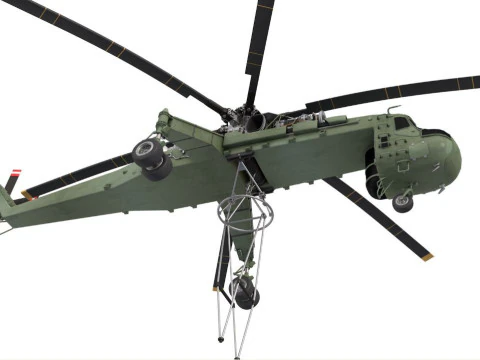 Heavy Lift Helicopter Sikorsky 3D Model