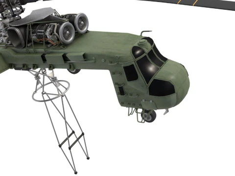 Heavy Lift Helicopter Sikorsky 3D Model