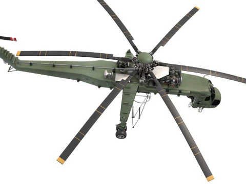 Heavy Lift Helicopter Sikorsky 3D Model