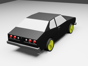 low poly car 3D Model