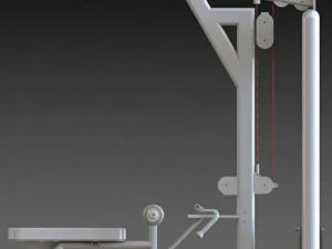 MACHINE GYM COMMERCIAL FITNESS GYM EQUIPMENT 3D Model